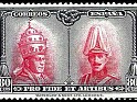 Spain - 1928 - Pro Catacumbas - 80 CTS - Negro Y Carmin - España, Catacumbas - Edifil 412 - Pio XI y Alfonso XIII - 0